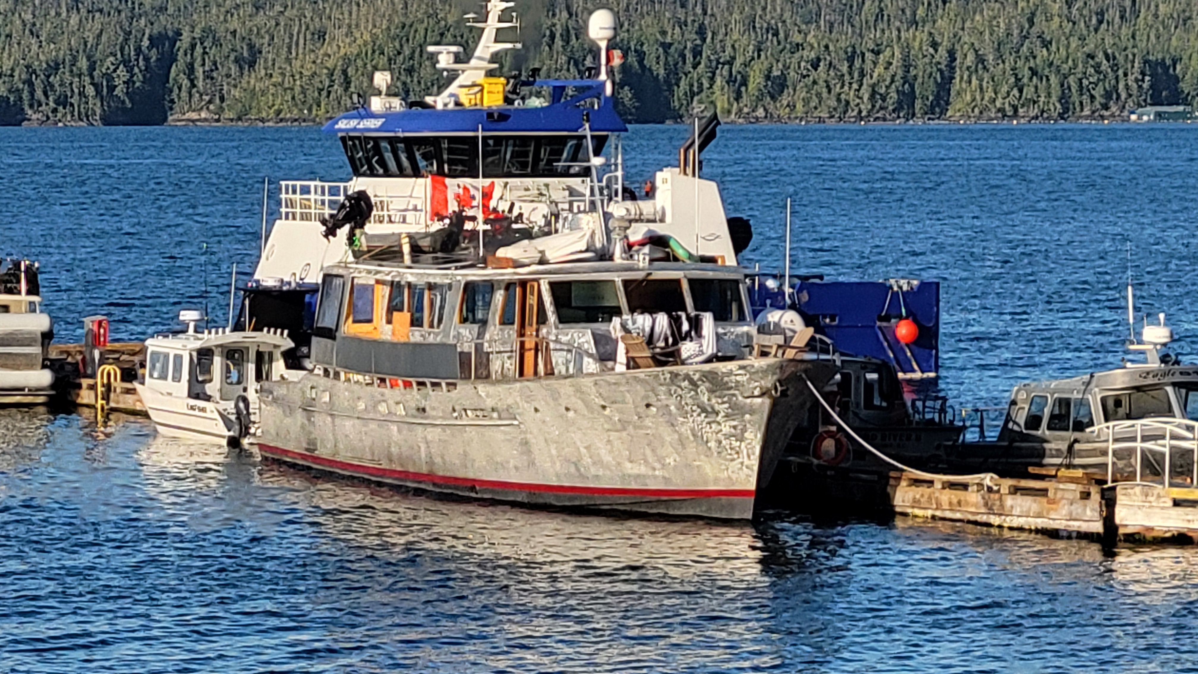 Tangaroa docked in Port Hardy